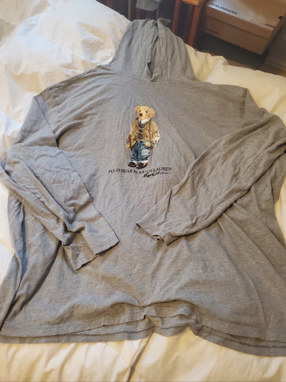 Polo by Ralph Lauren Gray Bear Hoodie - Picture 5 of 7